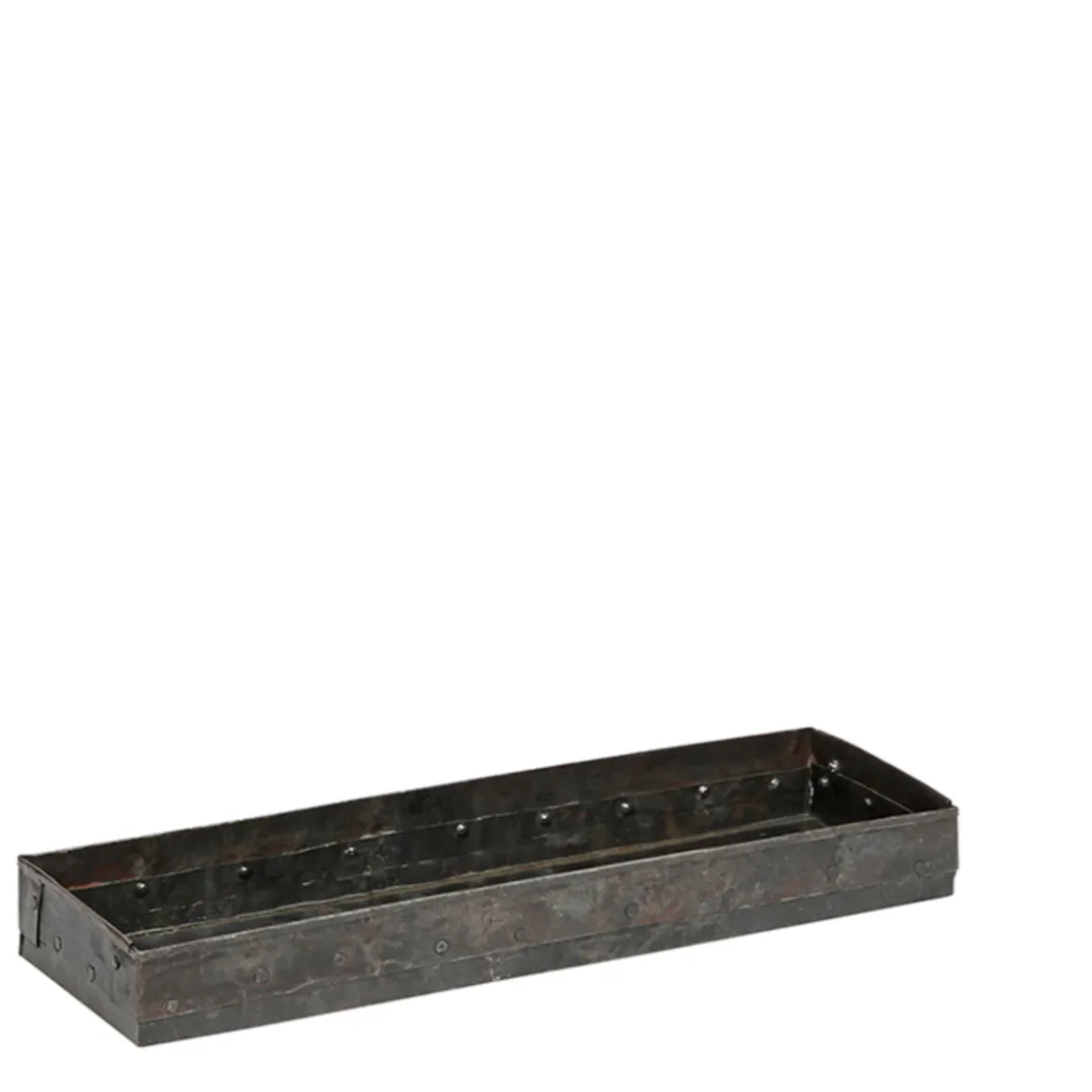 Deko Schale Jardiniere Antik, rustikale beschlagene und genietete Eisenschale, 43cm, WMG Grünberger