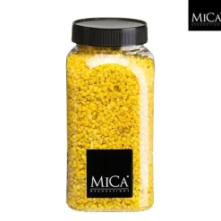 Deko Steine Granulat gelb, 2-3mm, 650ml, Mica Decorations