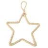 Deko Stern Jute-Bast Natur, Jutestern hell, Weihnachtsstern umwickelt, Ø15cm