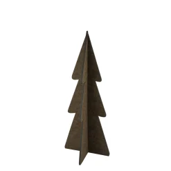 Deko Tannenbaum aus Filz, große schlichte Filztanne braun, 80cm
