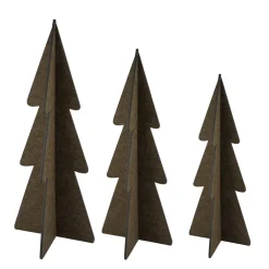 Deko Tannenbaum aus Filz, große schlichte Filztanne braun, 80cm