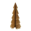 Deko Tannenbaum Papier, Papierbaum Tanne braun, Fächerbaum, 20cm