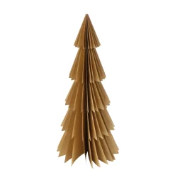 Deko Tannenbaum Papier, Papierbaum Tanne braun, Fächerbaum, 20cm