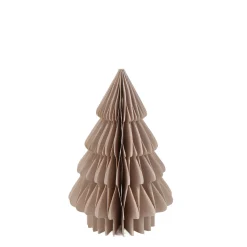 Deko Tannenbaum Papier, Papierbaum Tanne leinen, Fächerbaum, 20cm