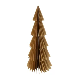 Deko Tannenbaum Papier, Papierbaum Tanne braun, Fächerbaum, 30cm