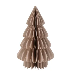 Deko Tannenbaum Papier, Papierbaum Tanne leinen, Fächerbaum, 40cm
