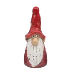Deko Wichtel Santa Marta rot, Keramikwichtel Weihnachten, 11cm