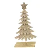 Edler Tannenbaum Weihnachten, goldener Weihnachtsbaum mit Pailletten und Weihnachtsstern, 50cm