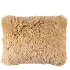 Fake Fellkissen Teddy, Teddy Langhaar, Cognac, 35x45cm, Mars & More