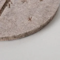 Filz Untersetzer Mountains Ski, Ø10cm, beige, 6tlg, Boltze Home Collections