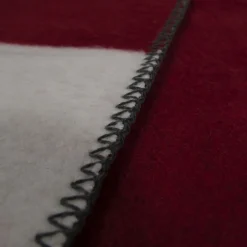 Fleecedecke Schweiz, Wendedecke Schweiz Kreuz weiß-rot, 150x200cm, Mars & More