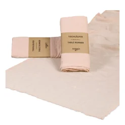 Halbach Tischläufer blush rose, Baumwoll-Optik, 44cmx160cm