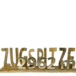 Holzaufsteller Zugspitze, Schriftzug: Zugspitze 2962m , 48cm, Holz-Metall