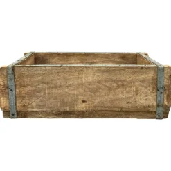 Holzkiste Ziegelform, Holzkasten Antik-look, 32x14cm