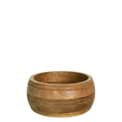 Holzschüssel rund, Schüssel aus Mangoholz, 15x9cm, Mars & More