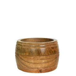Holzschüssel rund, Schüssel aus Mangoholz, 20x9cm, Mars & More