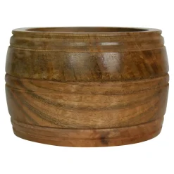 Holzschüssel rund, Schüssel aus Mangoholz, 20x9cm, Mars & More