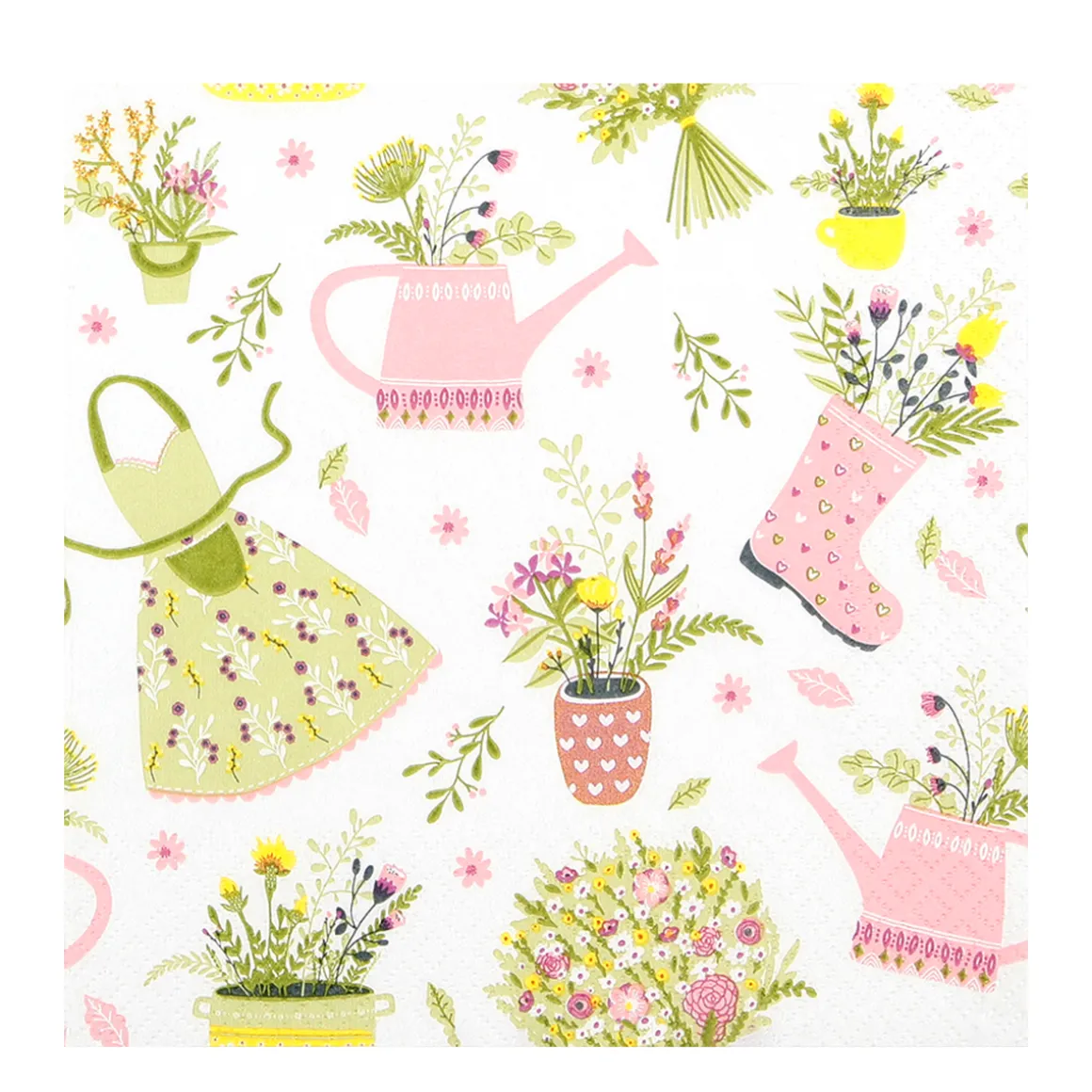 Home Fashion Papierservietten pastell Garten, My Lovely Garden, 33x33cm