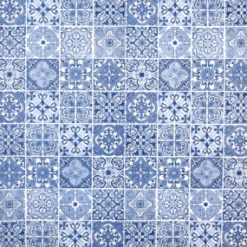 Home Fashion Papierservietten blau-weißes Fliesenmuster, Tiles, 33x33cm