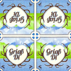 Home Fashion Papierservietten Grias Di, Alpenpanorama, 33x33cm