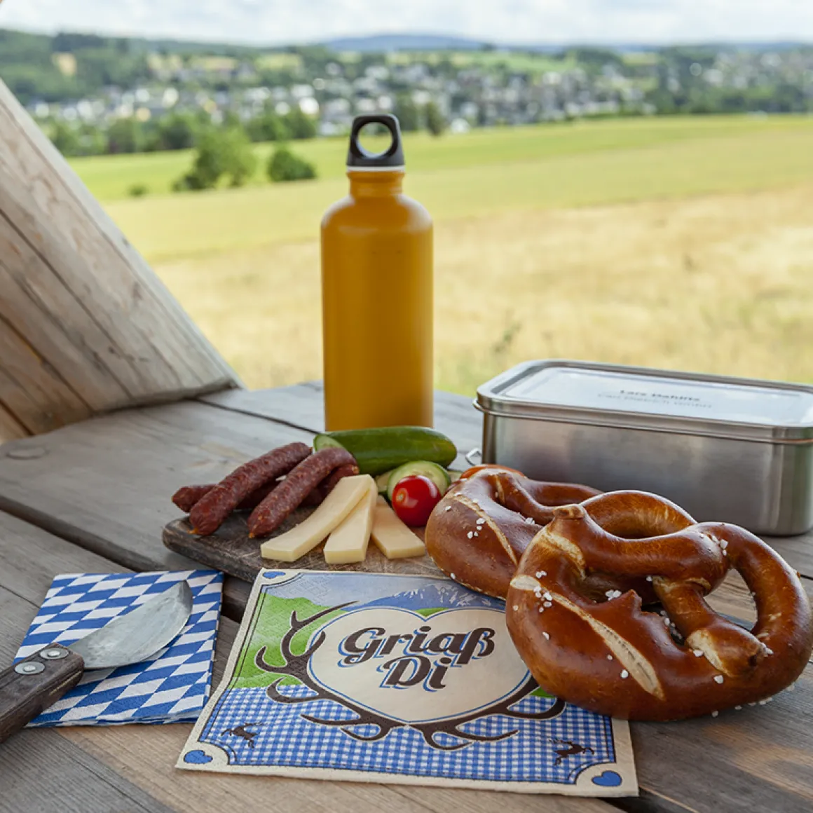 Home Fashion Papierservietten Grias Di, Alpenpanorama, 33x33cm