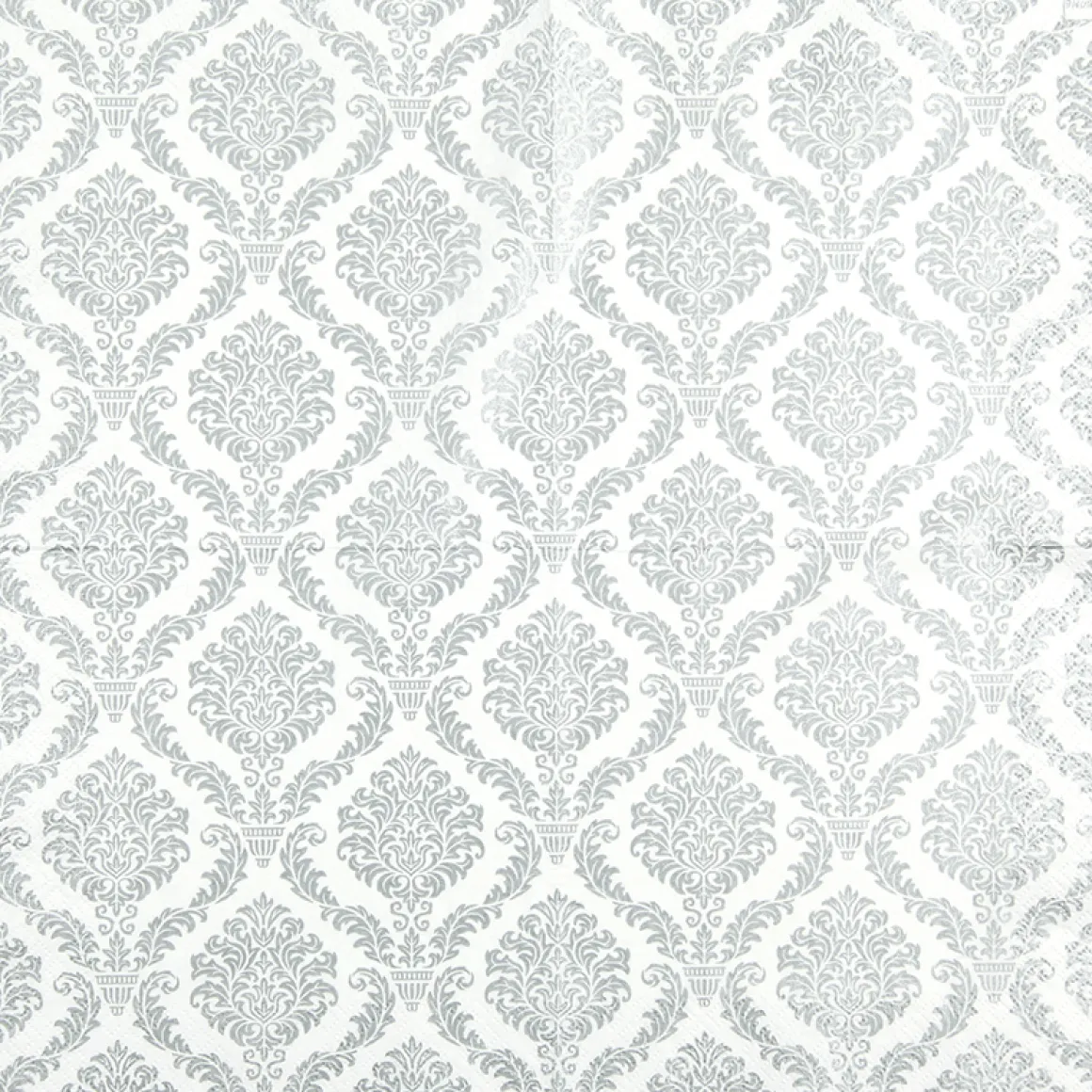 Home Fashion Papierservietten Elegantes Silber, 33x33cm