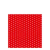 Home Fashion Papierservietten Dots, Punkte rot-weiß, 25x25cm