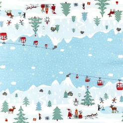 Home Fashion Papierservietten Skigondeln, Wintersport der Tiere, 33x33cm