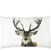 Kanevas Kissen Hirsch, Rotwild im Schnee, 40x60cm, Mars & More