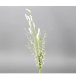 Kunstblumen, Wiesenblumen, weiß, 42cm