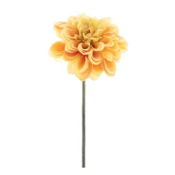 Kunstpflanze Dahlie, runde Blütenblätter, gelb, 30cm, Pick, Nova Nature