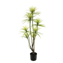 Kunstpflanze Drachenbaum im Topf, Dracaene marginata, 133cm, getopft