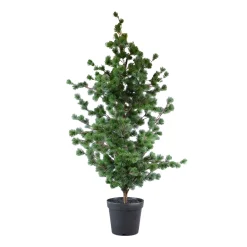 Kunstpflanze Kiefernbaum im Topf, Nadelbaum wie echt, 157cm, Deko Florale