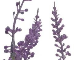 Kunstpflanze Lavendel im Topf, Lavendelpflanze lila aus Kunststoff getopft, 46cm