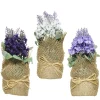 Kunstpflanze Lavendel, Lavendel im Jutesack, 3 versch. Ausführungen, 17cm