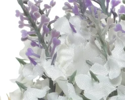 Kunstpflanze Lavendel, Lavendel im Jutesack, 3 versch. Ausführungen, 17cm
