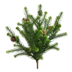 Kunstpflanze Tannenbusch mit Zapfen, grün, 43cm, Pick, Floratexx