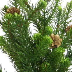 Kunstpflanze Tannenbusch mit Zapfen, grün, 43cm, Pick, Floratexx