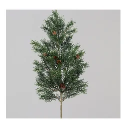 Kunstpflanze Tannenzweig, Tannenzweig mit Zapfen, 65cm, DPI