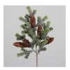 Kunstpflanze Tannenzweig, Tannenpick mit 5 Zapfen, 50cm, DPI