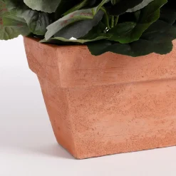 Kunstpflanze Geranie rot im Balkonkasten terra, 29cm, Mica Decorations