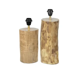 Lampenfuß Baumstamm Natur, Holz Lampenfuß Eucalyptus, 35cm, Mars & More