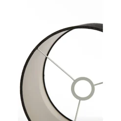 Lampenschirm Lubis schwarz, Lampenschirm Zylinder 30x30x42cm, Light & Living