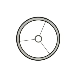 Lampenschirm Lubis schwarz, Lampenschirm Zylinder 25x25x18cm, Light & Living