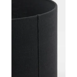 Lampenschirm Livigno schwarz, Lampenschirm Leinenoptik, Zylinder 35x35x25cm, Light & Living