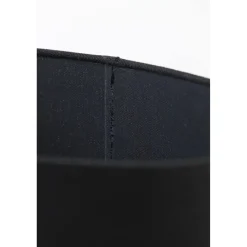Lampenschirm Livigno schwarz, ovaler Lampenschirm Leinenoptik, Oval 58x24x32cm, Light & Living