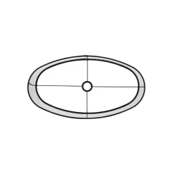 Lampenschirm Livigno schwarz, ovaler Lampenschirm Leinenoptik, Oval 58x24x32cm, Light & Living