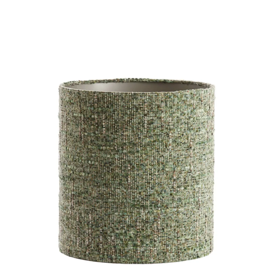 Lampenschirm Osire grün, Lampenschirm Bouclé, Zylinder 30x30x32cm, Light & Living