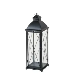 Laterne Florida, Metallaterne mit Metalldach, 23x72cm, Boltze Home Collections