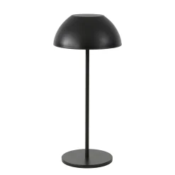 LED Tischlampe Touch schwarz, Tischleuchte Pilzform, dimmbar, 28cm